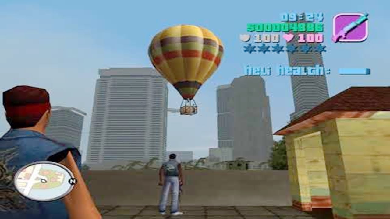 GTA Vice City - Mission 11 ( hot air balloon - Shoot Gang) - grand theft auto vice city Mission
