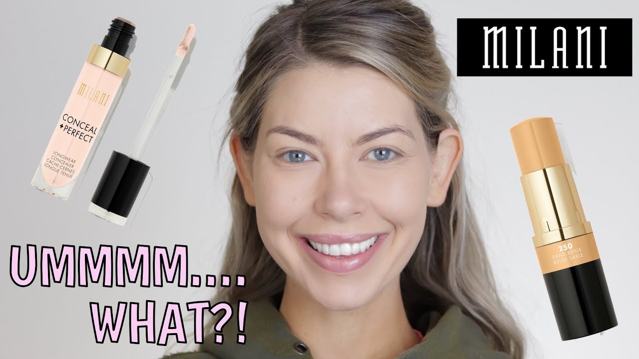 *NEW* MILANI CONCEAL + PERFECT STICK FOUNDATION + CONCEALER OMG! | BrittanyNichole