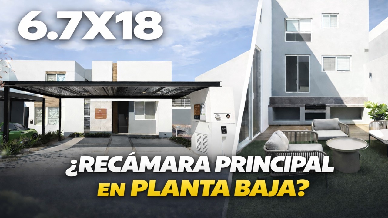CASA DE DOS PLANTAS | Con Alma de Una Planta | Recámara en primer piso | Excelente distribución