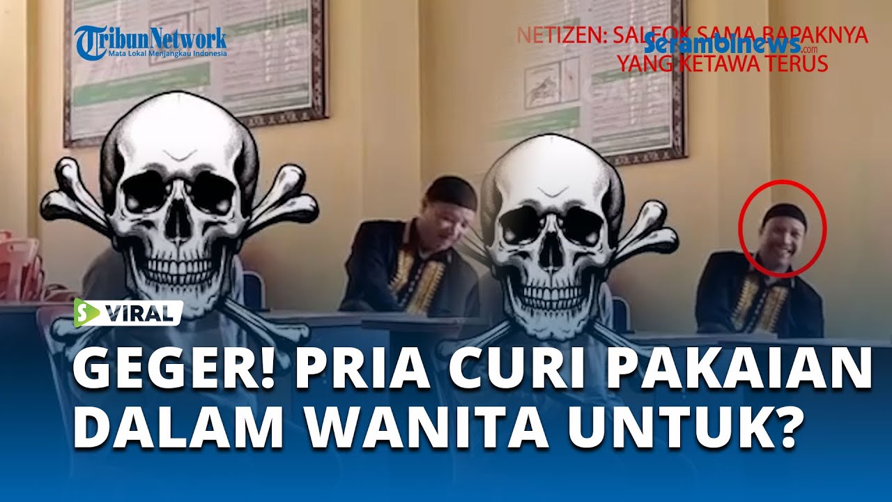 Bikin Resah!Pria Kepergok Curi Pakaian Dalam Wanita Saat Subuh