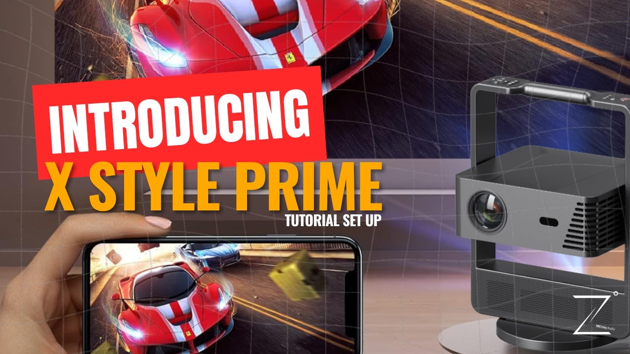 EZZRALE X STYLE PRIME 6500 Lumens ( 600 ANSI ) Smart Android Projector 9.0