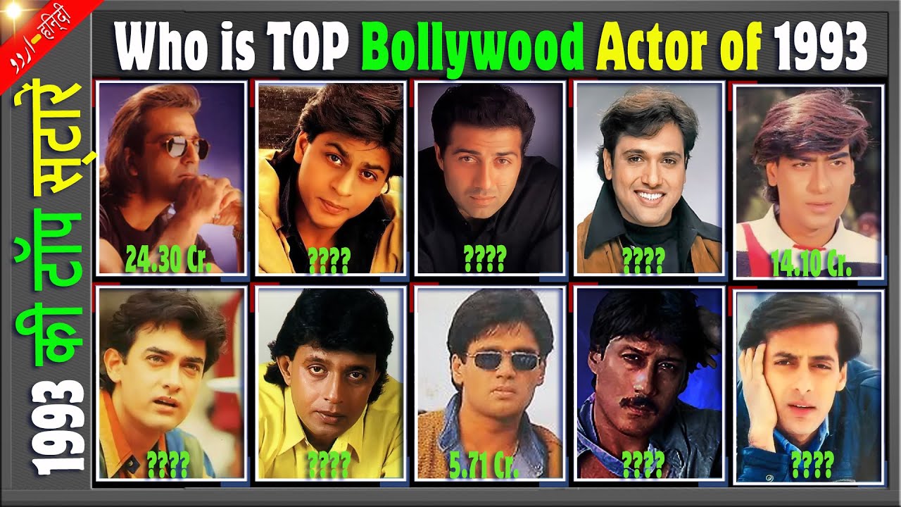 Who is Bollywood Box Office KING of 1993 | Top Indian Bollywood Actor Hit and Flop All Movies List