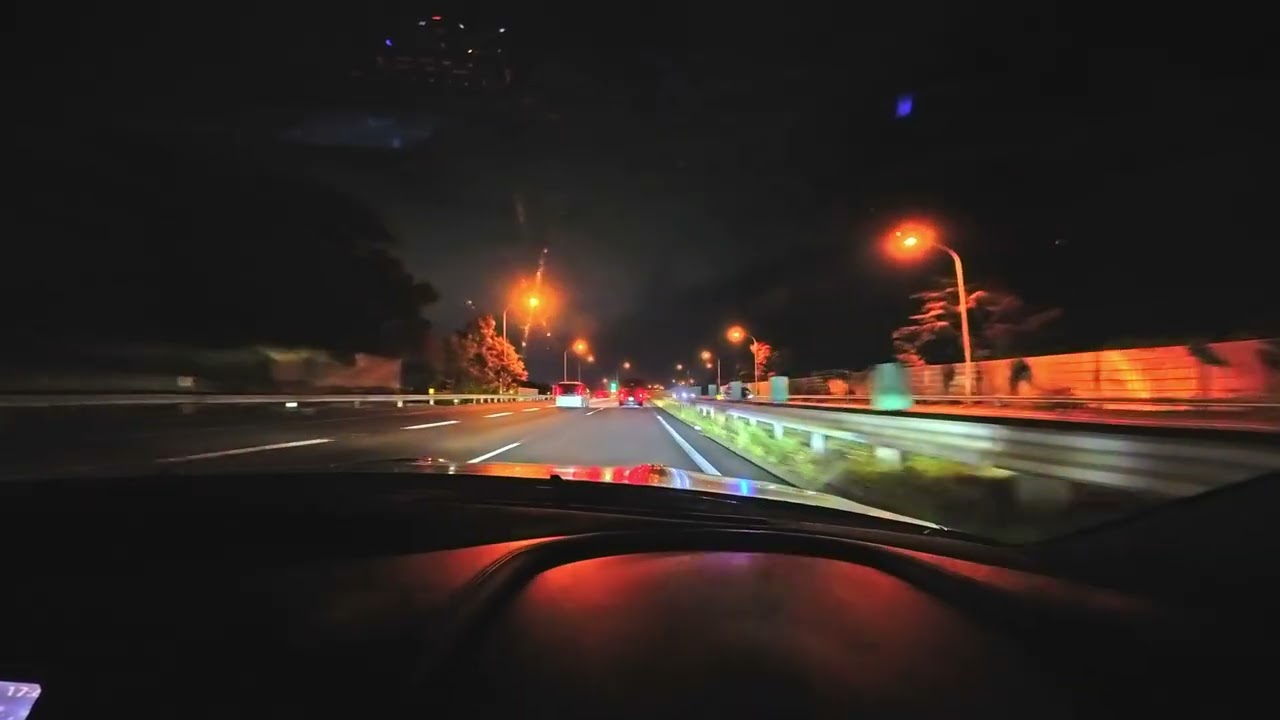 [NISSAN R35 GT-R] Night Rain Drive on the Tohoku Expressway | Fukushima to Tokyo