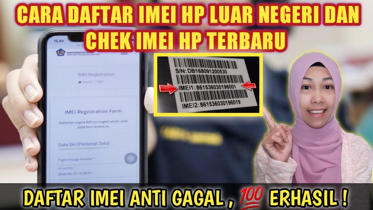 CARA DAFTAR IMEI HP LUAR NEGERI-REGISTRASI IMEI DAN CARA CHEK IMEI HP-TUTORIAL DAFTAR IMEI BEACUKAI