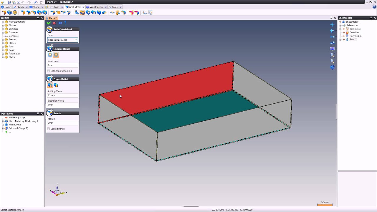 TopSolid 7: Relief Assistant
