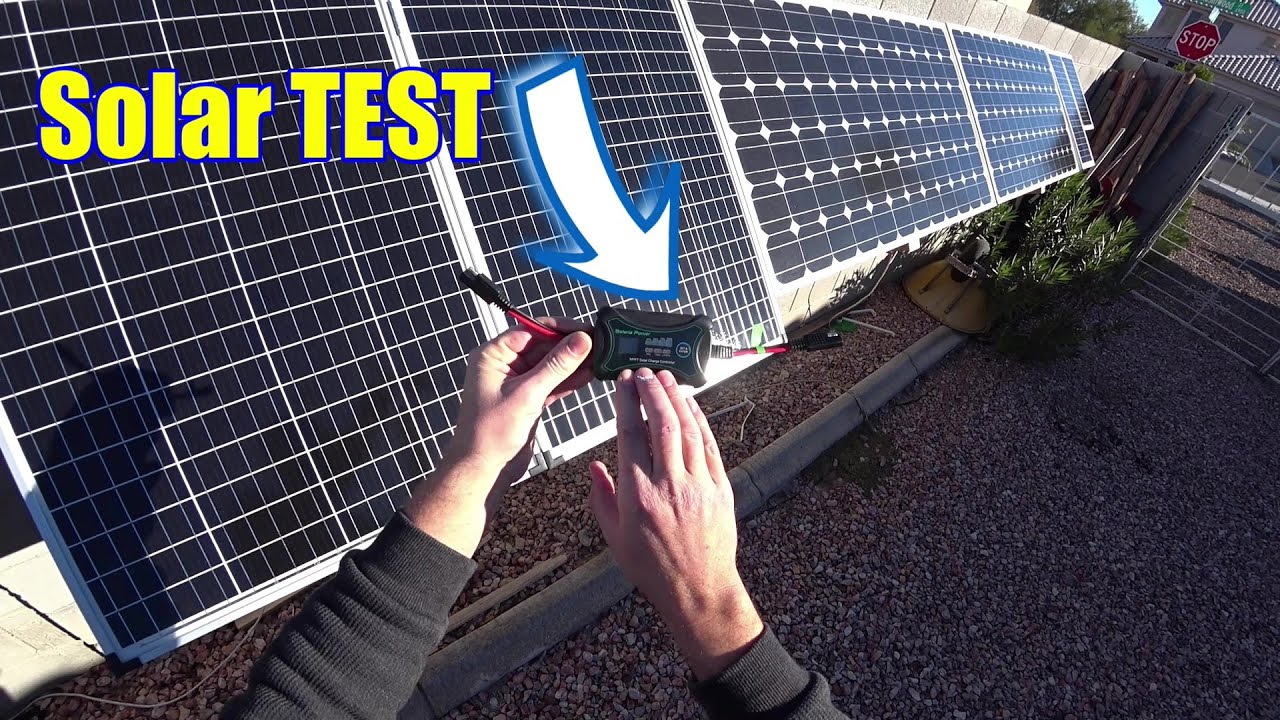 Solar test for BateriaPower MPPT 10A Solar Charge Controller