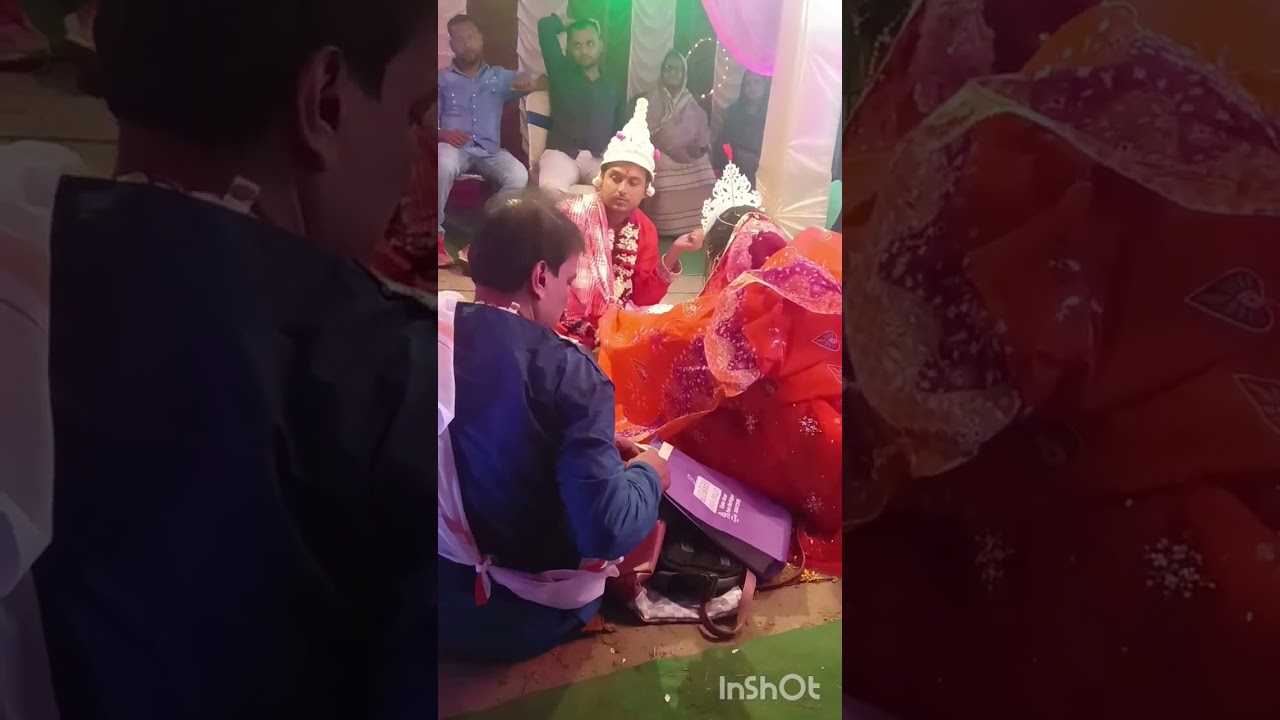 দিদির বিয়ে উপলক্ষে দুজন মিলে বেদিতে বসার 🤩😲🌹🥰😍❤️🤏 #video 