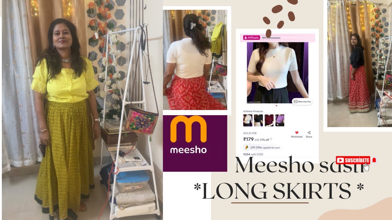 Meesho’s saste*LONG SKIRTS * 😍haul from Meesho