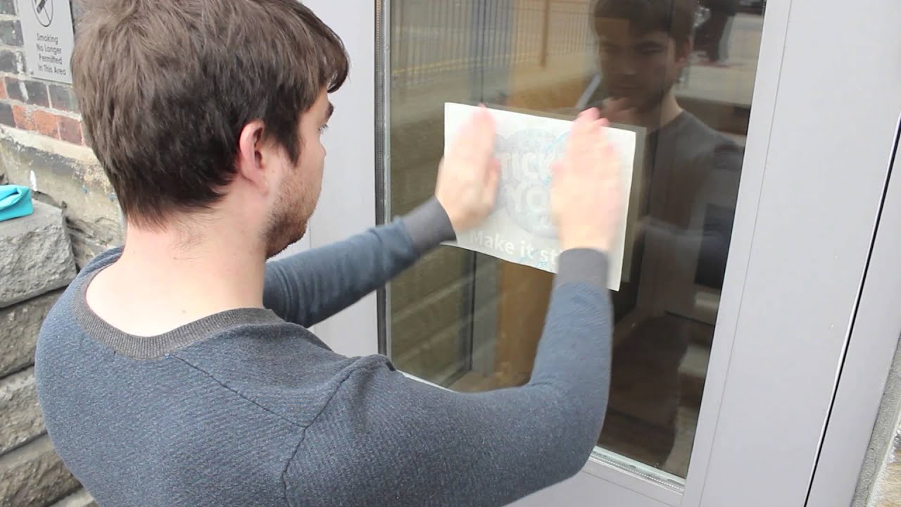 Applying Your Custom Vinyl Window Decal - StickerYou Tutorials