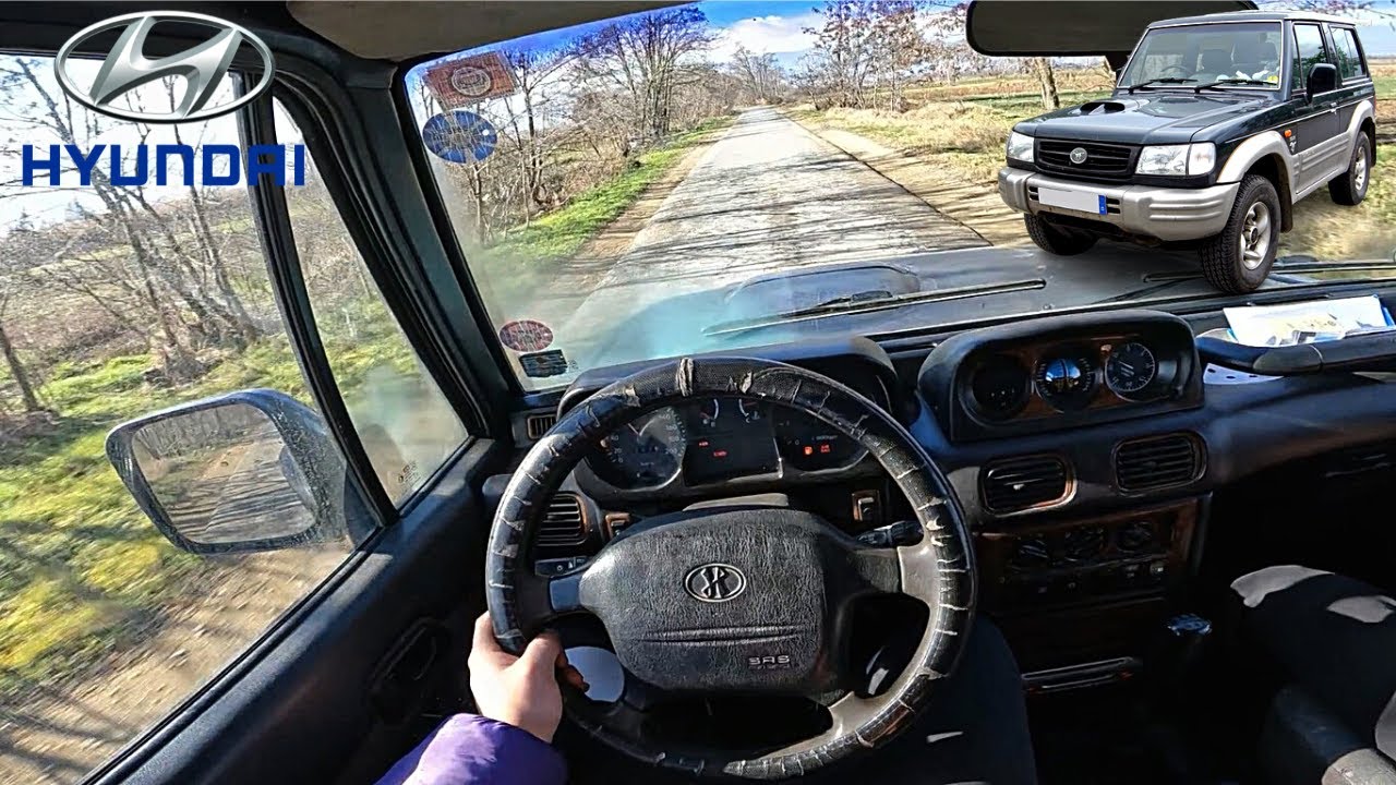 Hyundai Galloper II 2.5TD 4x4 2002 [99HP] - POV TEST Drive