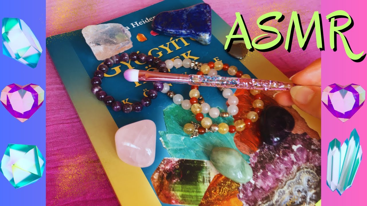 Magyar ASMR - ÁSVÁNYOK nézegetése, olvasás, suttogás♥️💎📖🧘