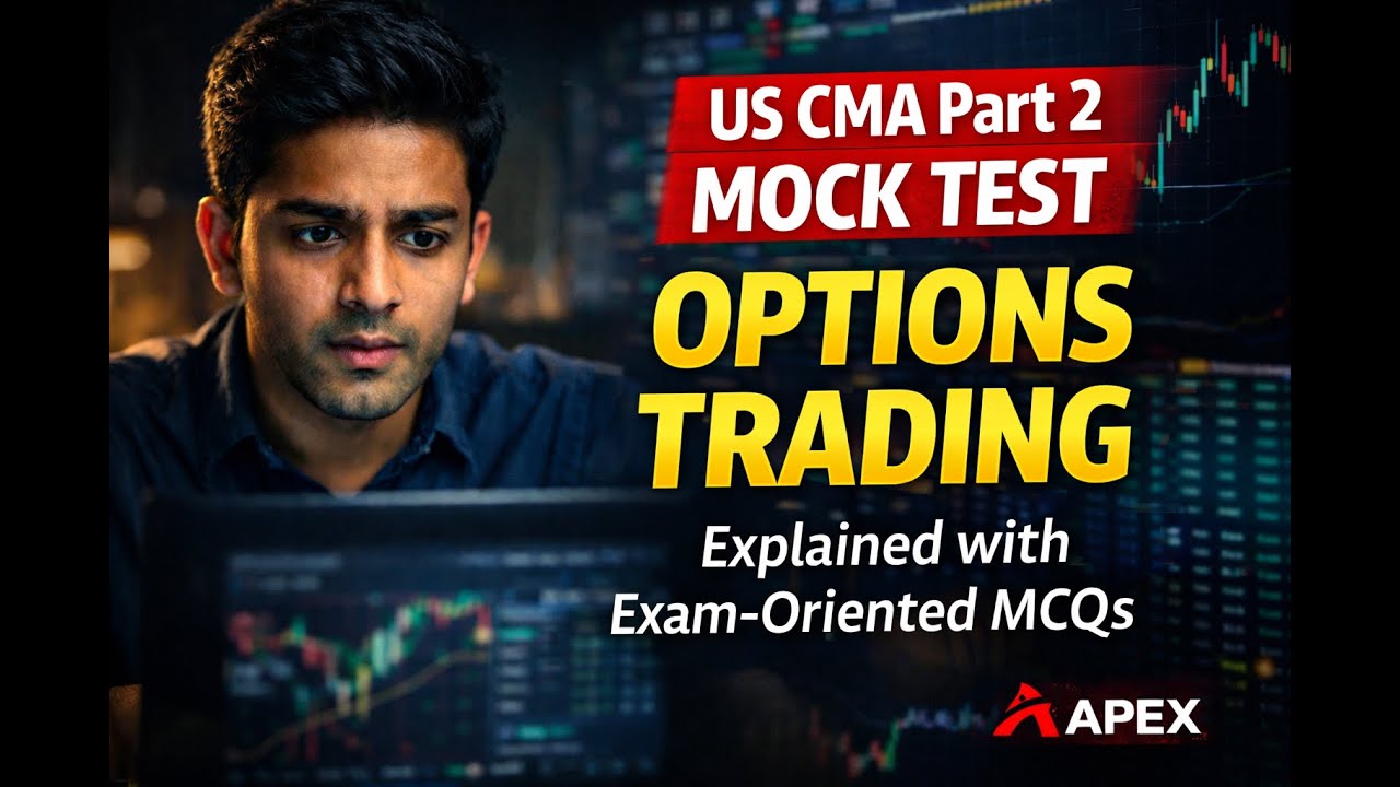US CMA Part 2 Mock Test | Options Trading Explained with Exam-Oriented MCQs #uscma 2 - #options