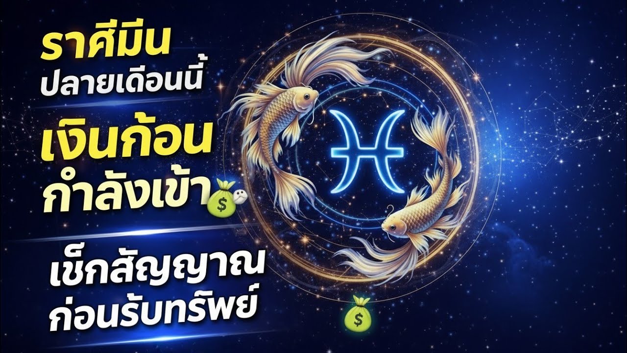 ราศีมีน ระวังให้ดี! เงินกำลังมาแรง แต่พลาดจุดนี้หมดทันที