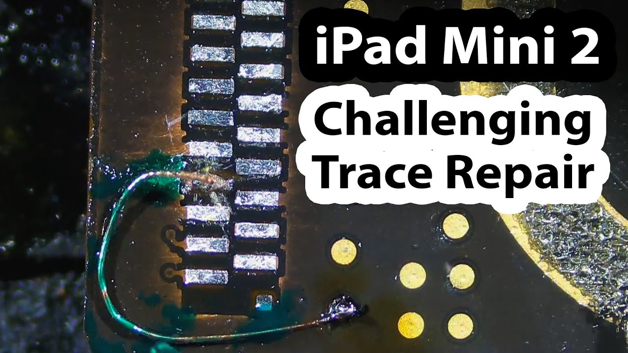 iPad mini 2 Charging port replacement with Trace Damage from Prior repair attempt