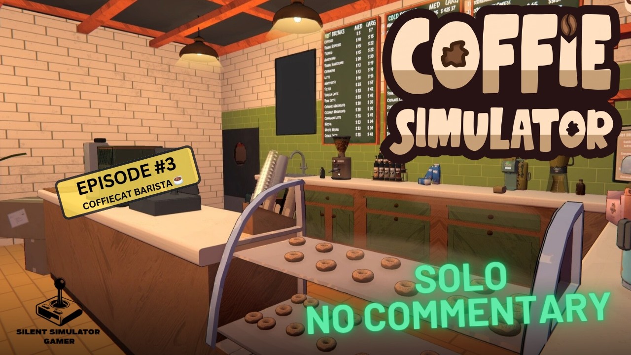 Coffie Simulator ☕ Coffee cat Barista | Longplay No Commentary Ep3