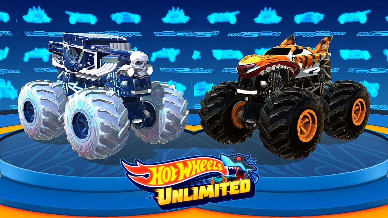 Hot Wheels Unlimited 2: Let’s Race Snow Monster Trucks, Tiger Shark in my tracks