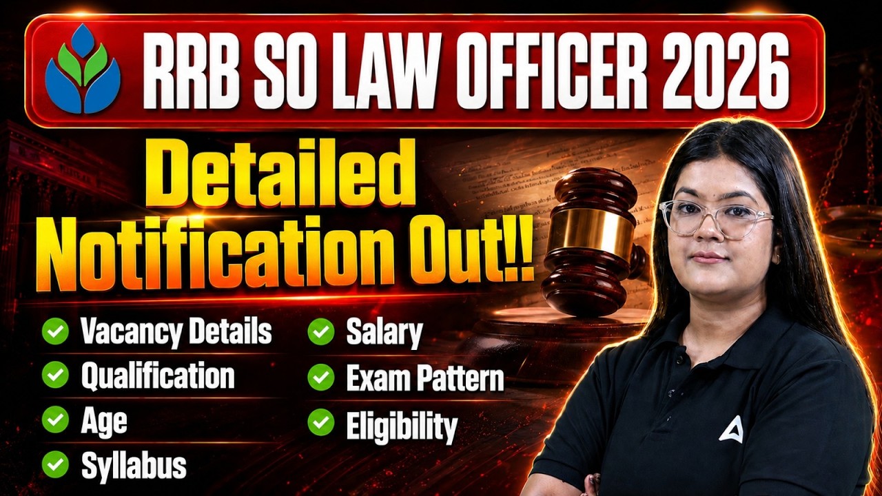 RRB SO Notification 2026 Out | RRB SO Law Officer Vacancy, Eligibility, Syllabus & Exam Pattern