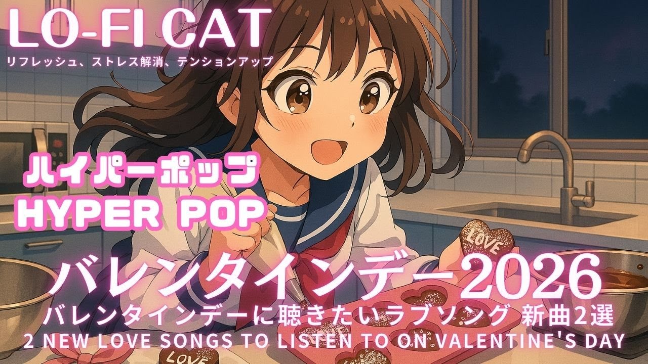 【 バレンタインデーに聴きたいHYPER POP 新曲2選 】リフレッシュ、ストレス解消、にも最適。#music #hyperpop #ハイパーポップ #valentinesday #バレンタインデー