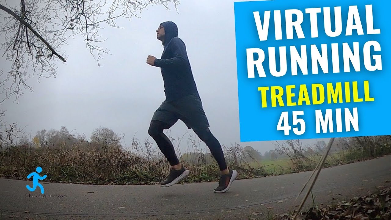 45 MIN VIRTUAL RUNNING Video - Laufband Training mit Musik