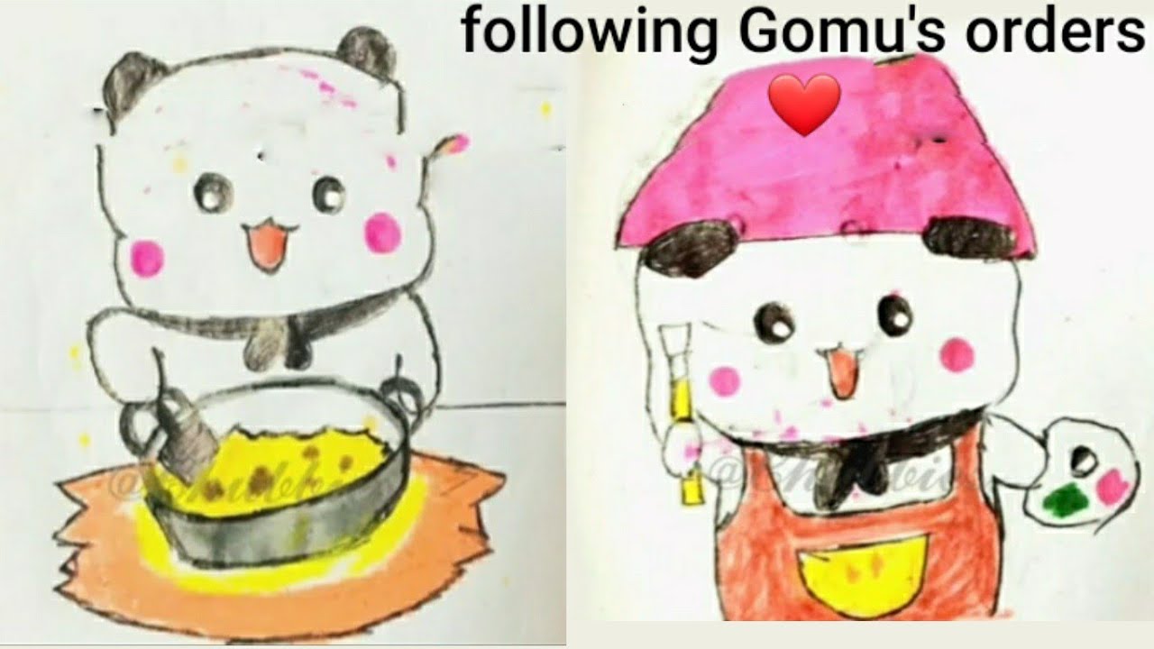 #Kiss #funny #couplegoals #truelove Peachu is following Gomu's order but for what?? #peachgomalove