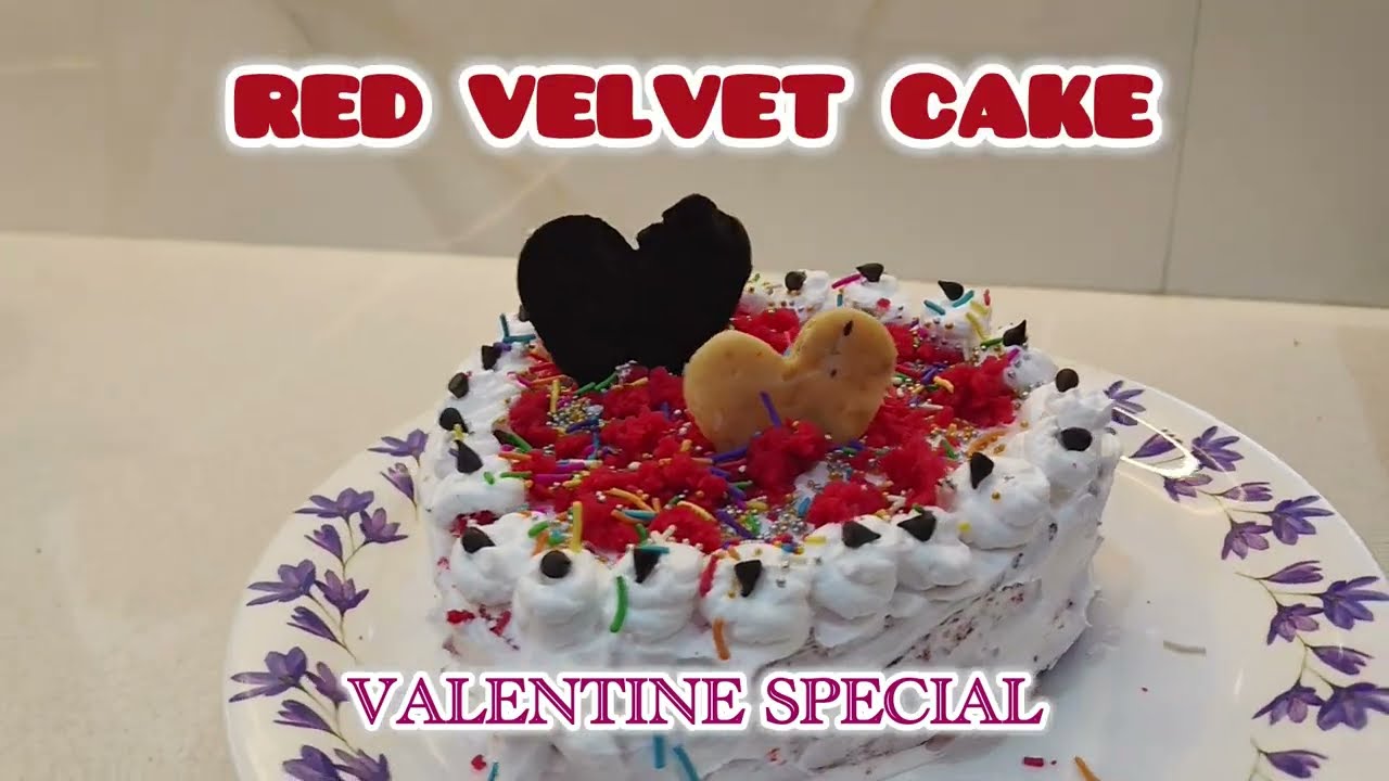 Valentine's Special Red velvet cake#foodlover  #velvet cake#cake recipe #cooking #cake#valentinesday