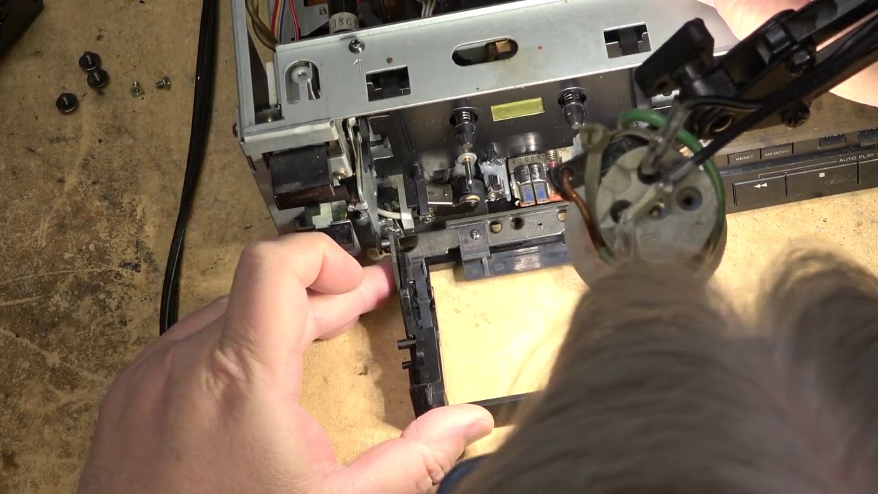 Sony TCK444ES Cassette Deck repair of a broken cassette housing