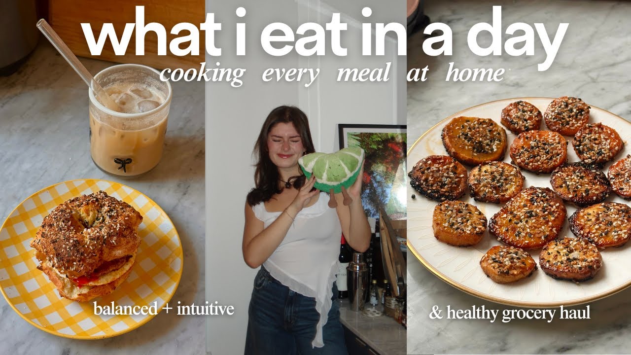 what i eat in a day | cooking + grocery haul