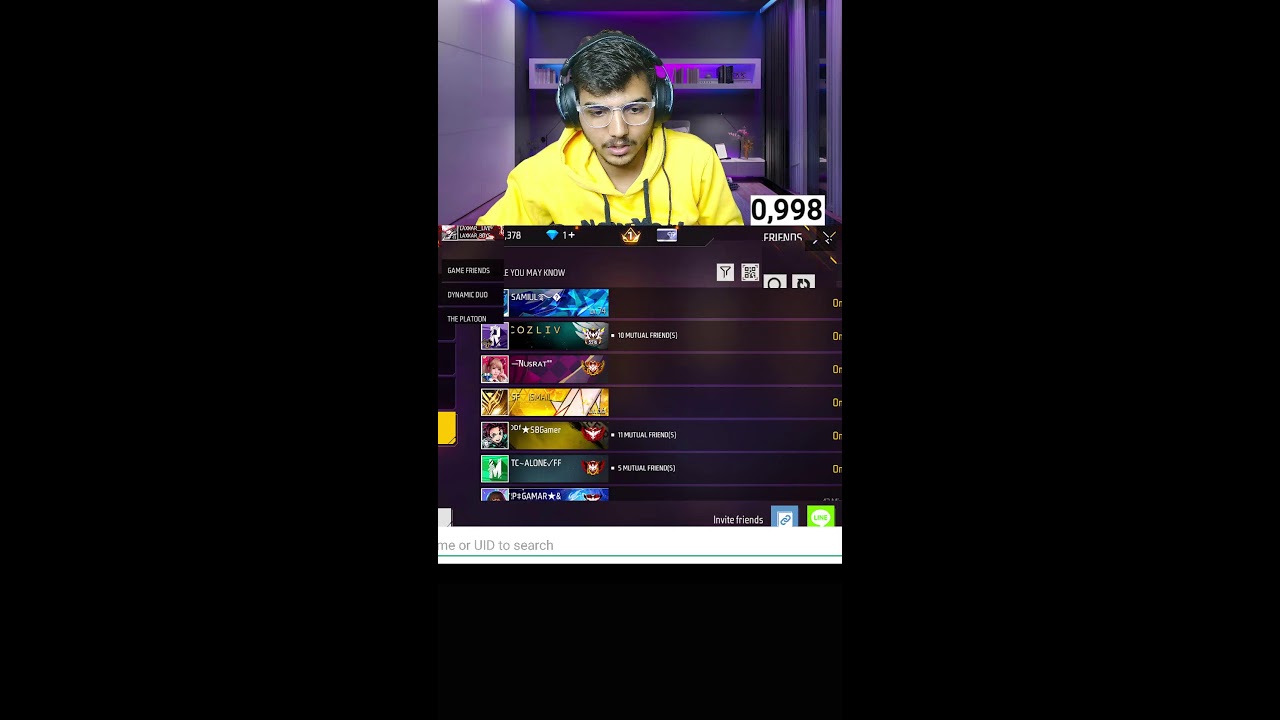 🔴 LIVE | Top 1 Grandmaster Push 🔥 | Free Fire Shorts Live #shorts #shortslive #freefire
