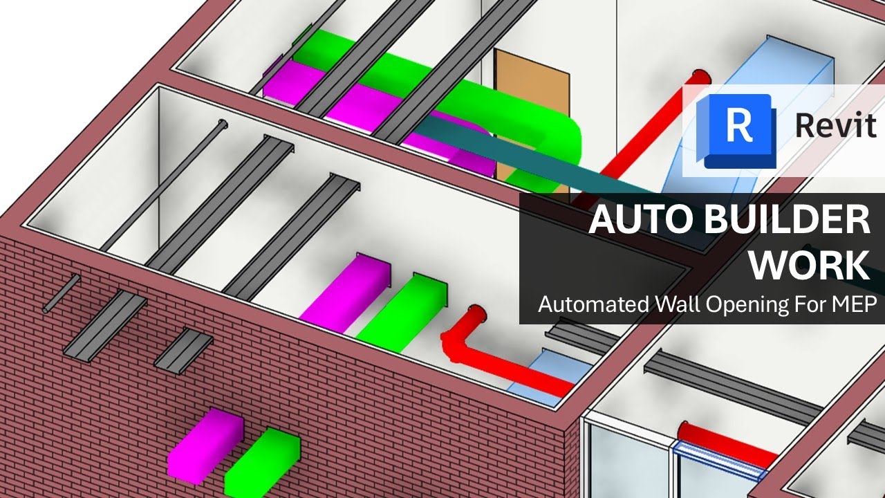 Auto Builder Work | Automate Wall Openings for MEP Clashes in Revit