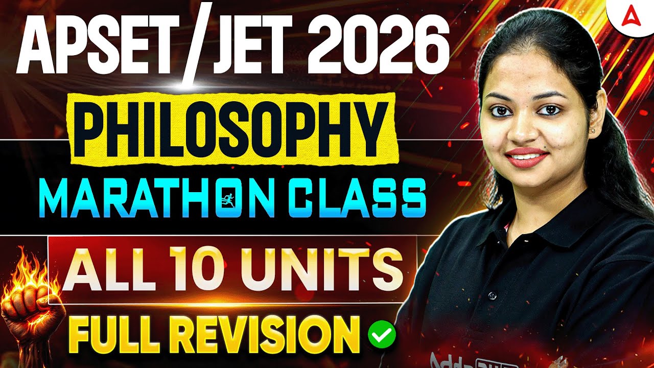AP SET / JPSC JET Philosophy Marathon Class | AP SET / JPSC JET All 10 Units Full Revision | Tejasvi