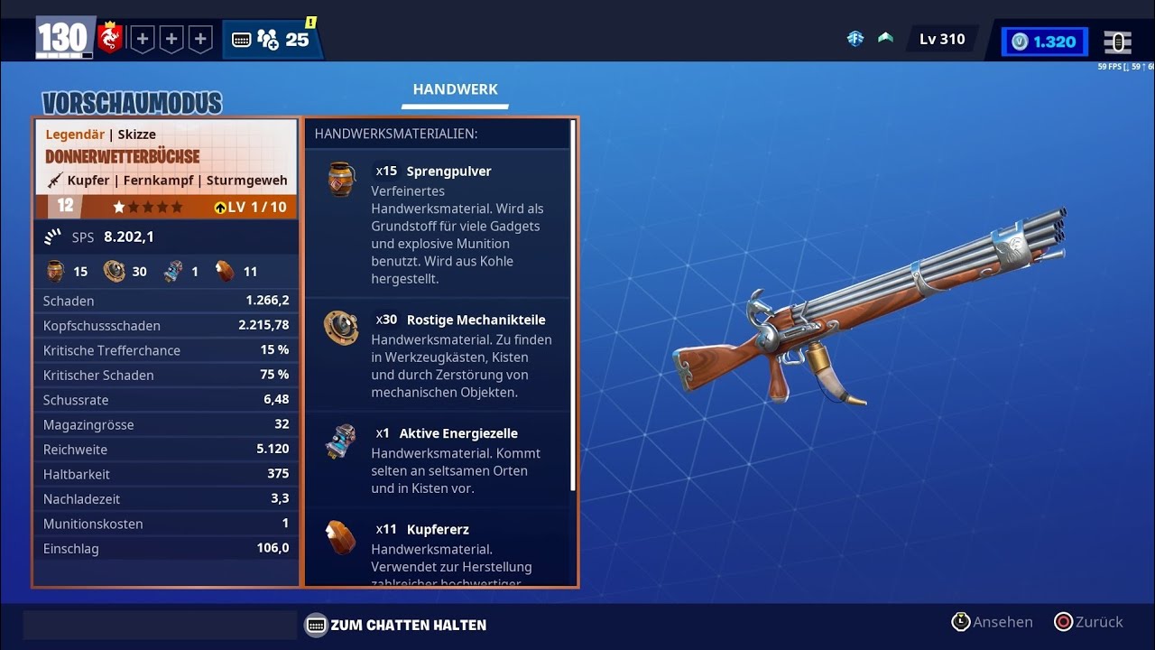 Fortnite RDW was kann die Donnerwetterb&uuml;chse? Mit Tipps wie man sie spielen kann.