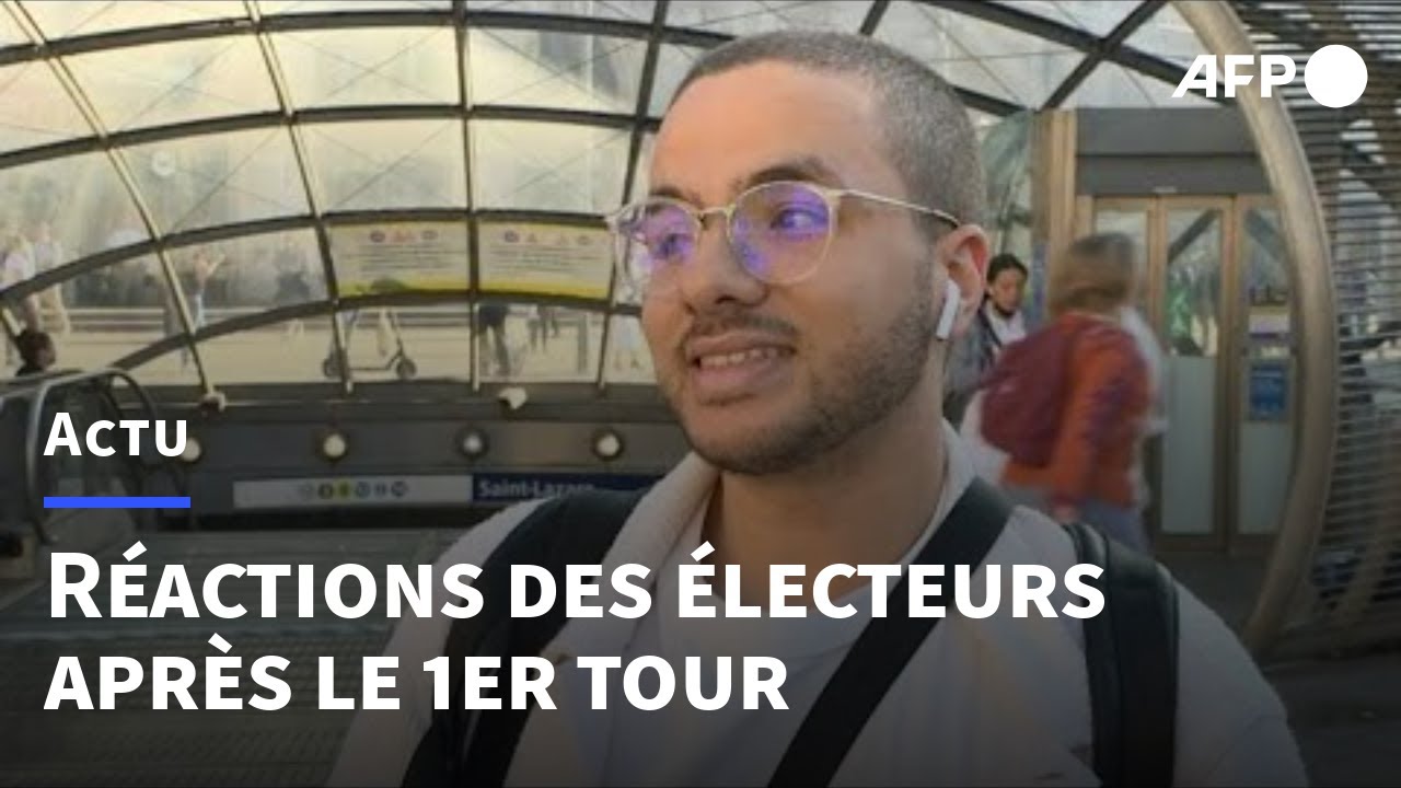L&eacute;gislatives 2022: r&eacute;actions d'&eacute;lecteurs apr&egrave;s le premier tour | AFP