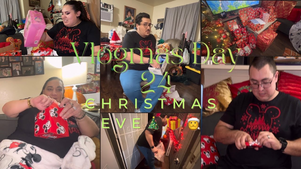 Vlogmas Day 24: Christmas Eve~Opening gifts w/my daughter ~Son-n-law & my son Alexis~Santa gift🎄🎁🎅❤️