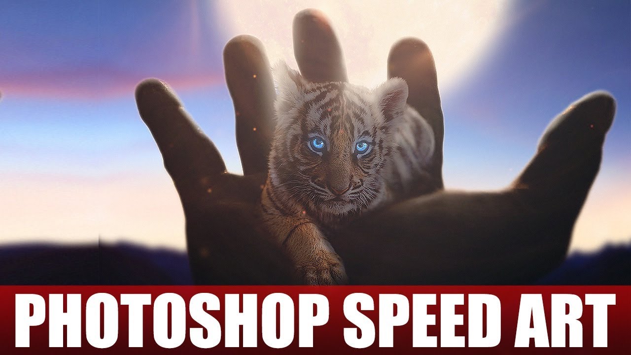 Baby Tiger - #Photoshop Speed Art