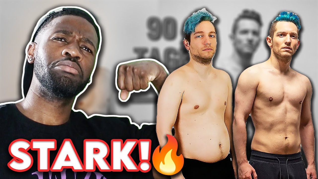 REZO TRANSFORMATION ! 🔥 | 90 Tage Sport Challenge REZO Reaktion | Teamnice