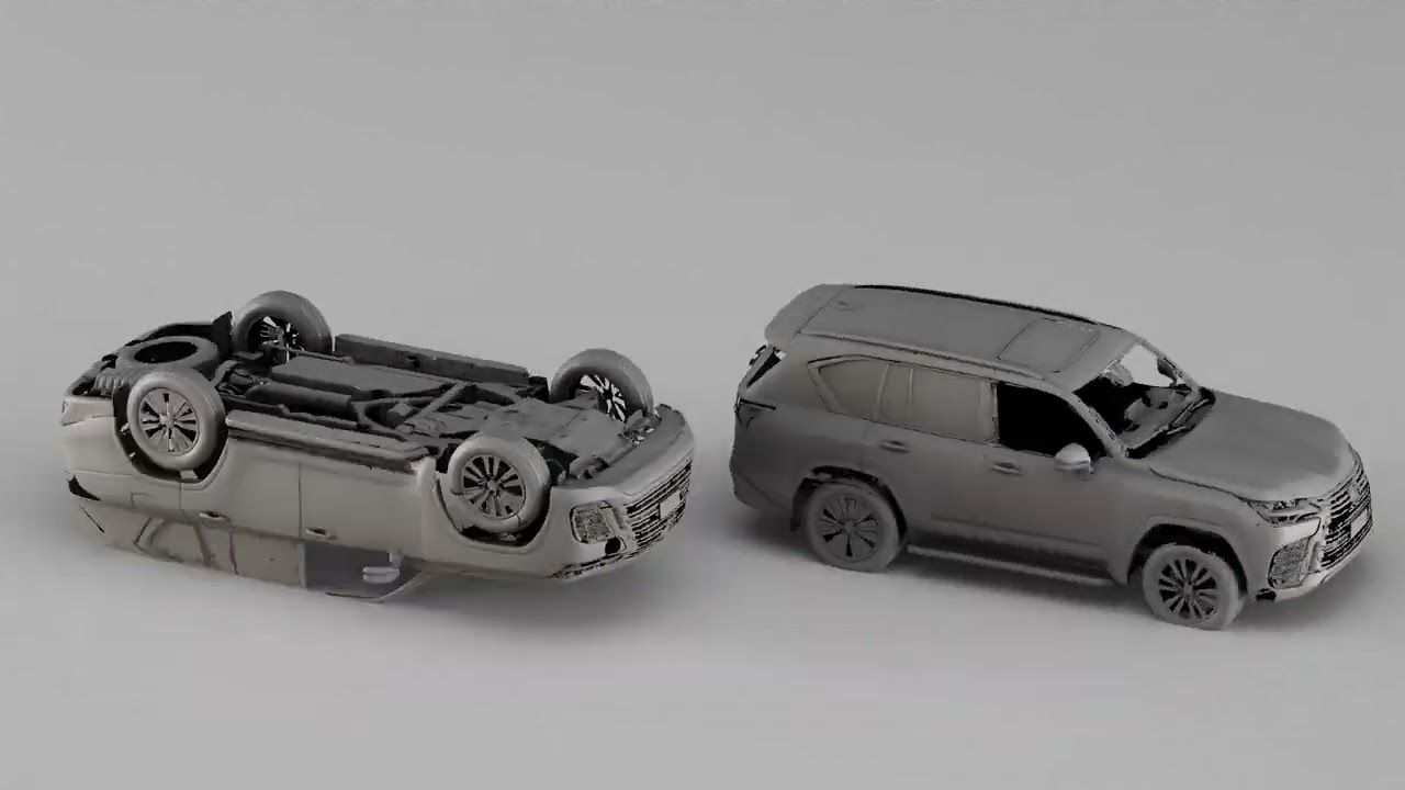 001694 Lexus LX600 SUV Raw 3D Scan Model