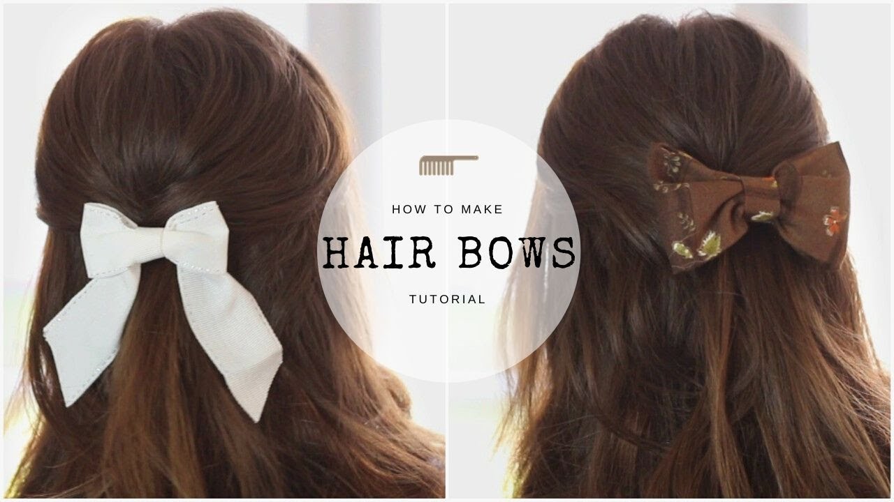 Make Your Own Cute Hair Bow Clips | DIY