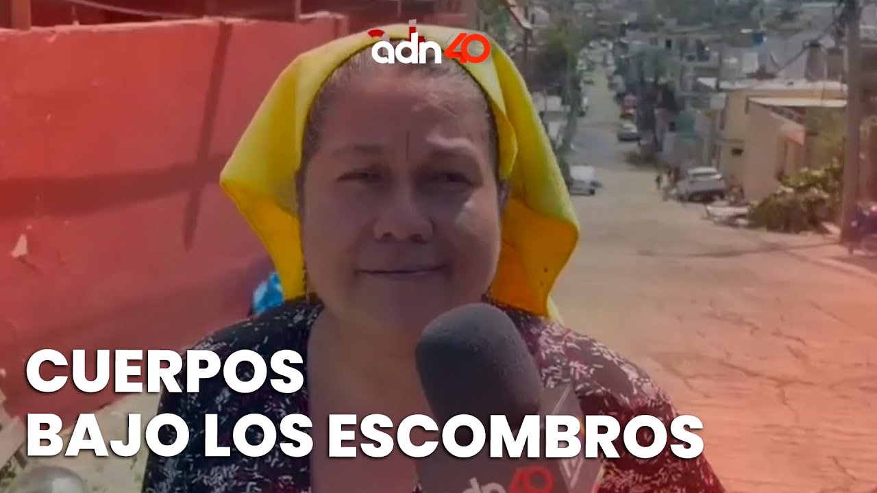 Restos de personas bajo los escombros empiezan a apestar en Acapulco, Guerrero