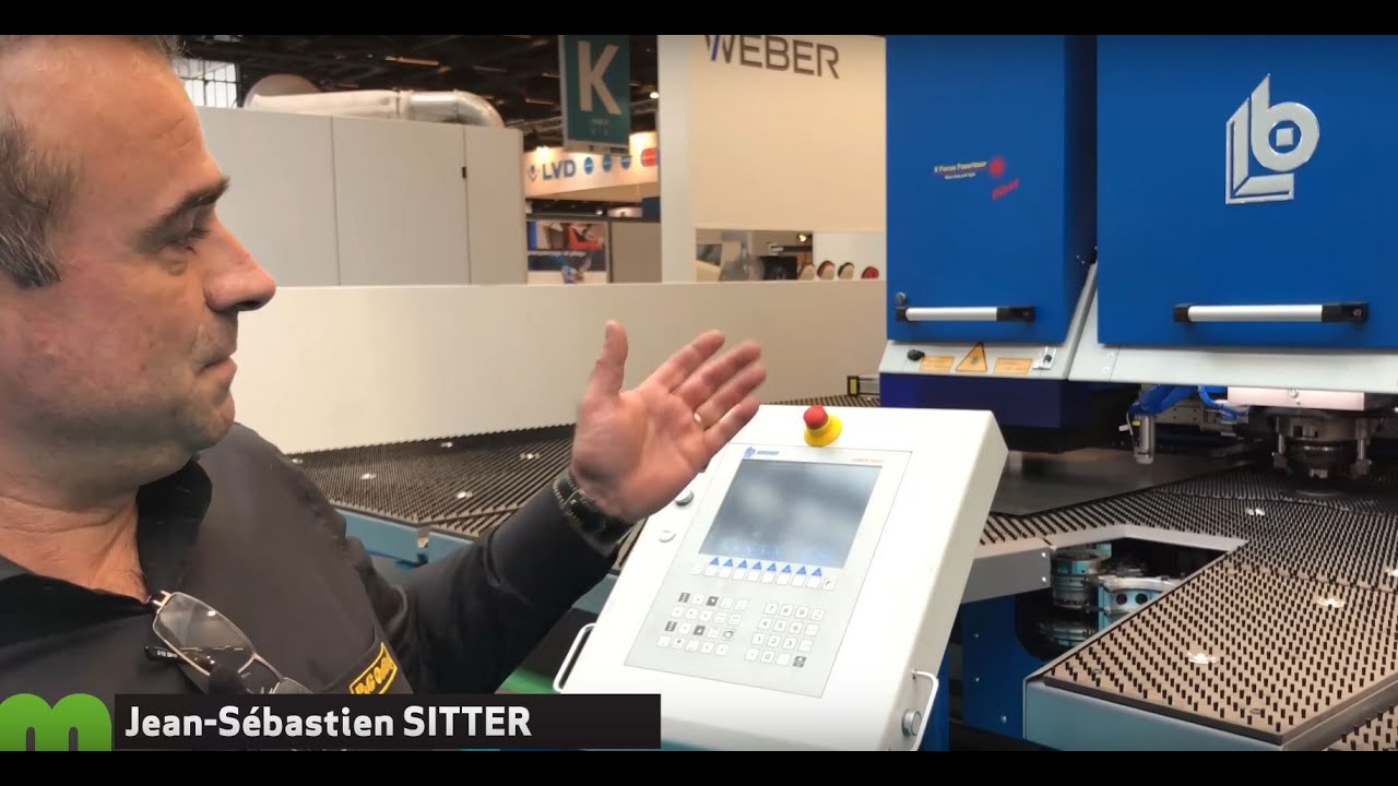 Présentation poinçonneuse combinée-laser avec changeur d'outils Boschert par Jean-Sébastien SITTER