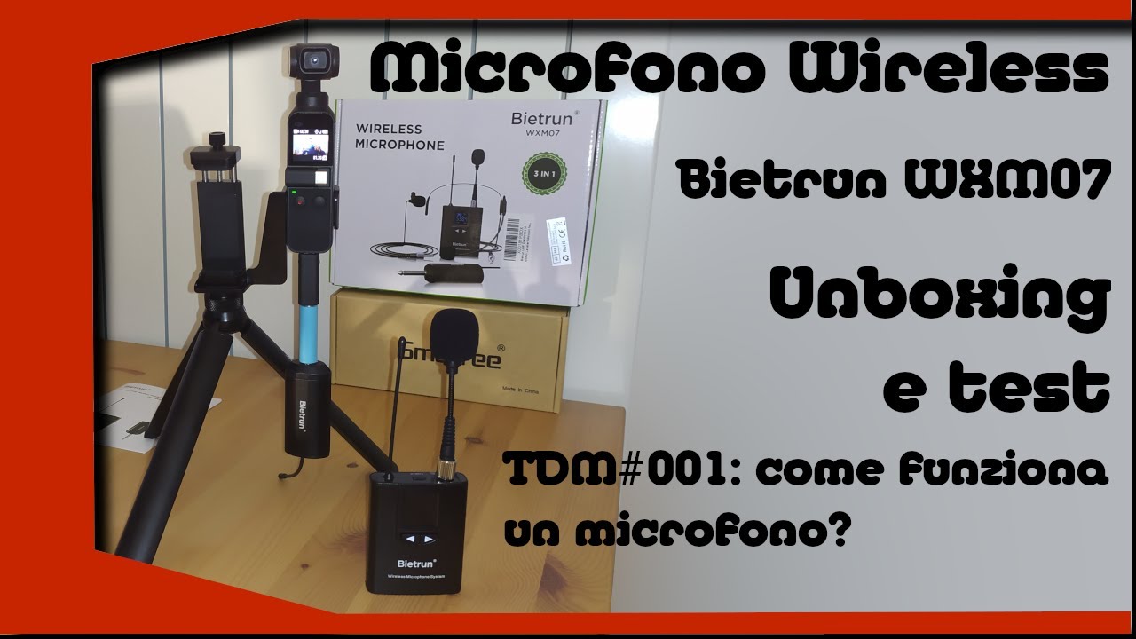 Microfono wireless Bietrun WXM07, come il Rode Wireless Go? - Cosa è un microfono? - TDM