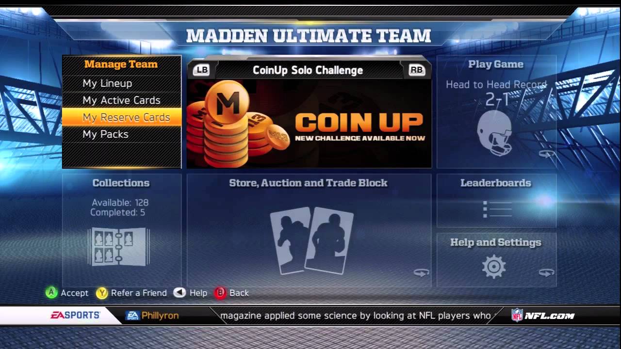 Madden Ultimate Team Card Giveaway | PhillyRon
