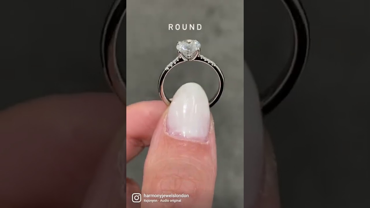 1-carat round solitaire engagement ring