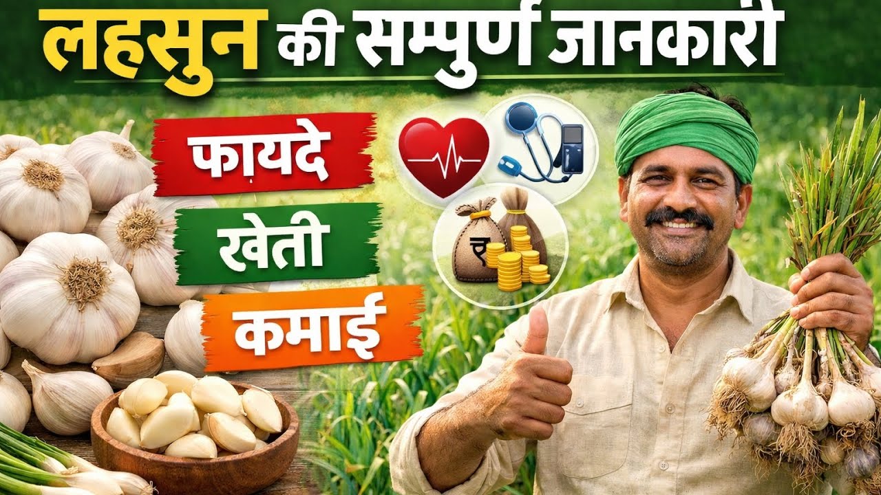 लहसुन की सम्पूर्ण जानकारी | फायदे, खेती, रोग नियंत्रण और कमाई |#garlic#viralvideo