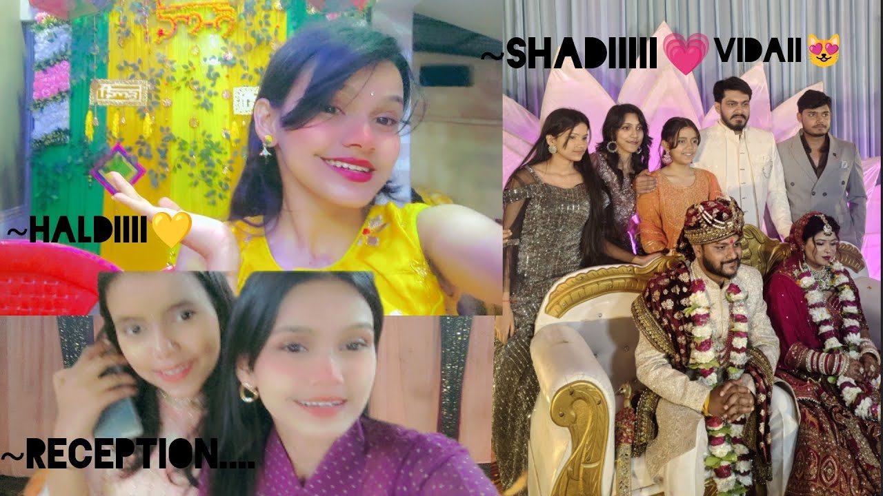 ~Haldi,~Shadi💗vidai,~Reception❤️(Part-2)//Mere Chachu kii Shadi hhai guzzzz😁🥳#trending#vlog 