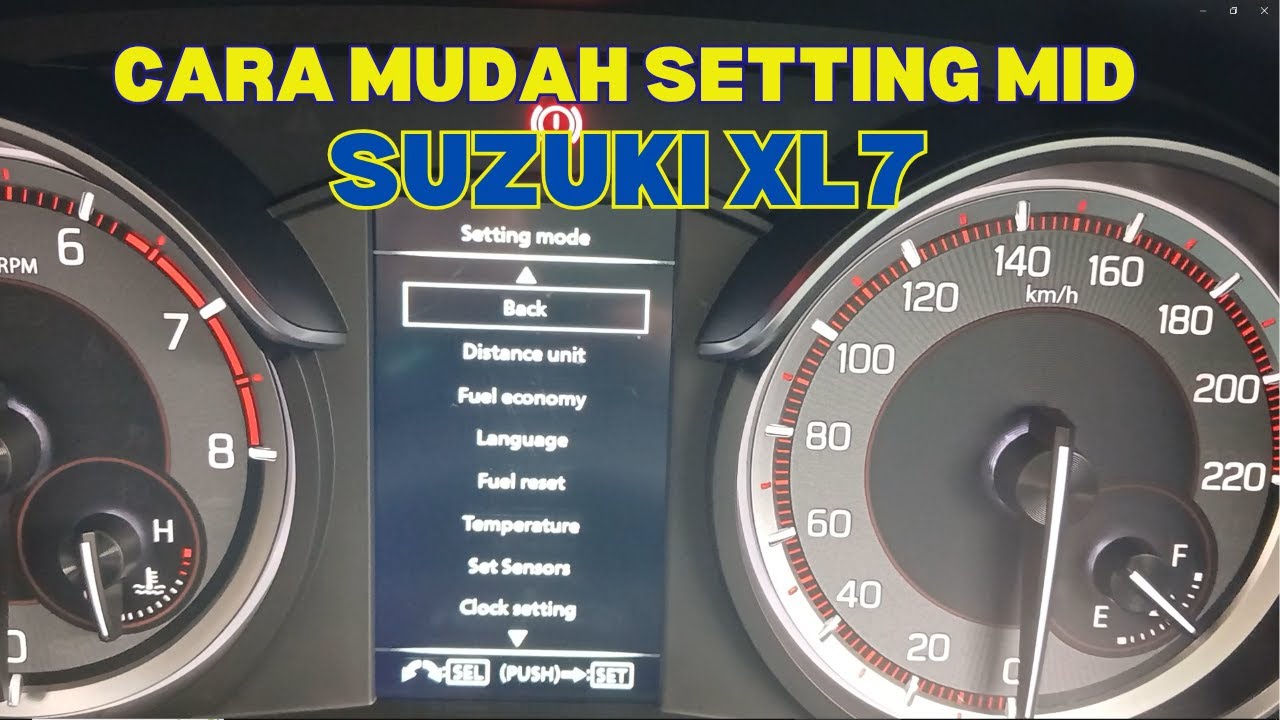 Cara Setting MID Suzuki XL7