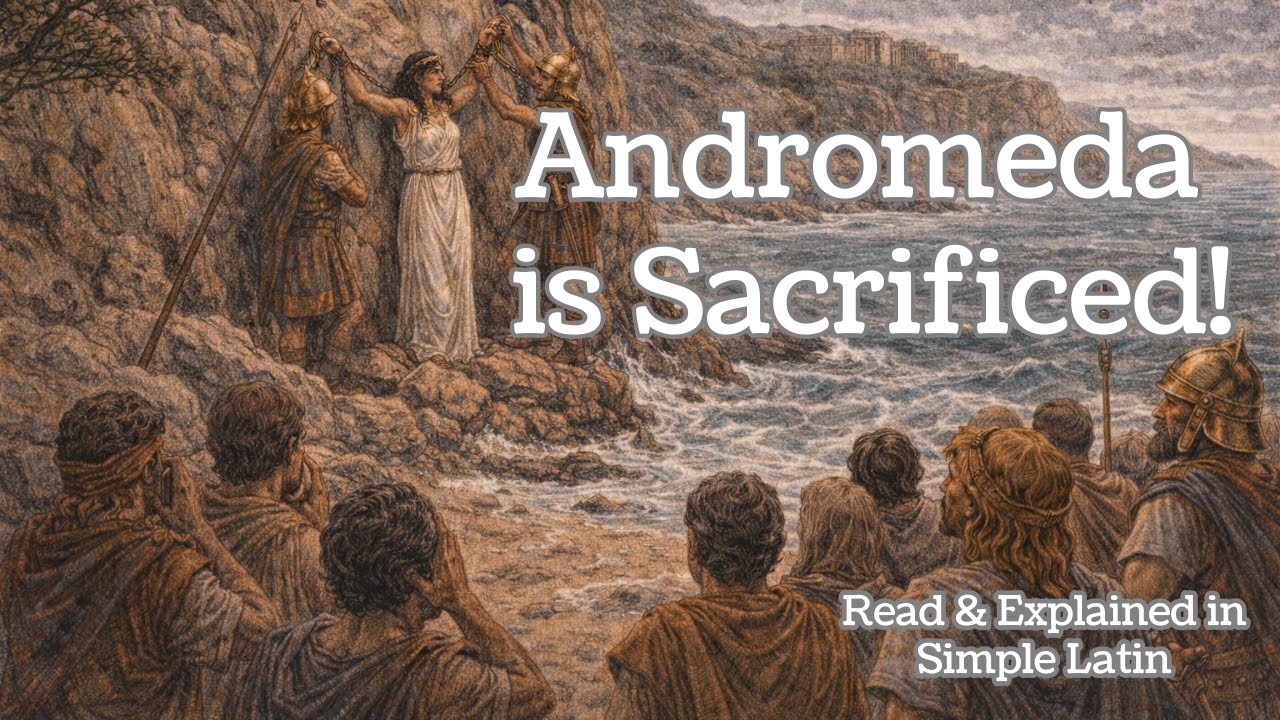 Andromeda is Sacrificed! Read & Explained in Simple Latin