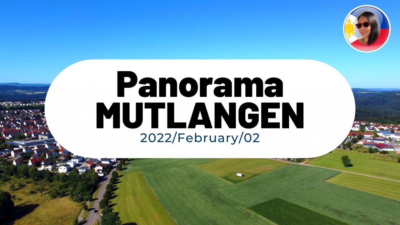 PANORAMA ABOUT MUTLANGEN NEAR SCHW&Auml;BISCH GM&Uuml;ND BADEN WUERTTEMBERG