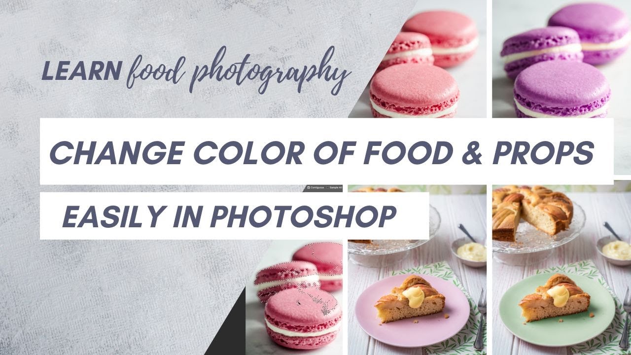Easily change the color of food and props in Photoshop