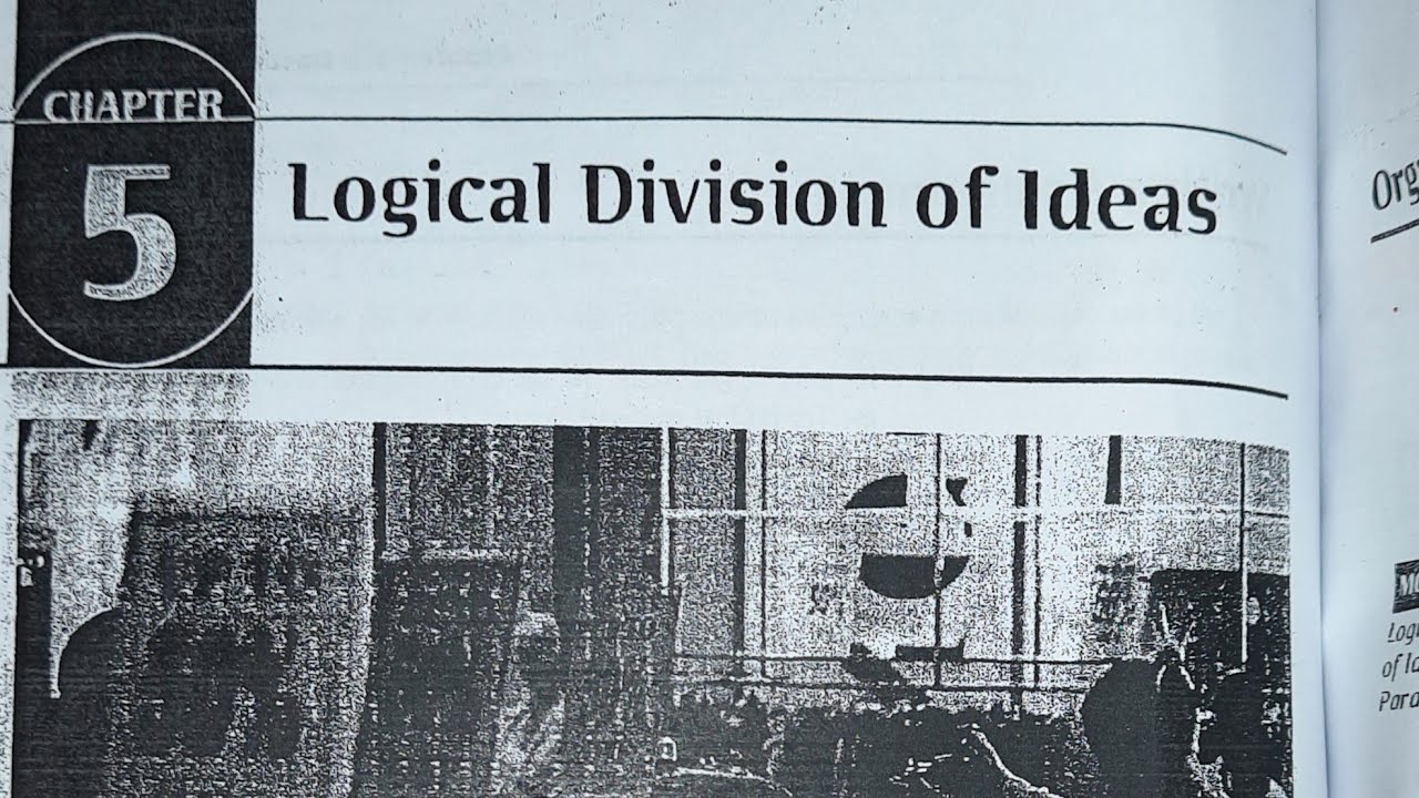 مادة الكتابة للمرحلة الثانية/اليونت الخامس /logical divisions of idea/المحاضرة الأولى