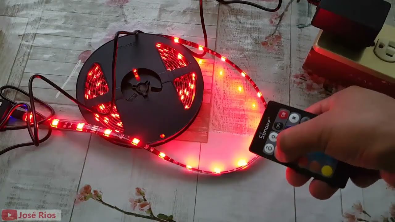 Como controlar una tira de led con el celular LED INTELIGENTE  SONOFF L1 5m  Smart LED Light Strip